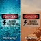 Signmission Buried Electrical Danger Sign, Vinyl Decal, 14in W x 10in L, 2PK OS-2PACK-DS-D-1014-L-2308 - alternate 3